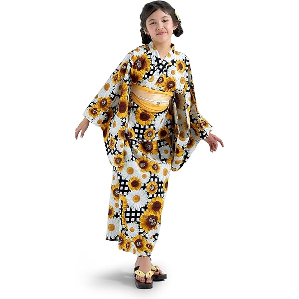 Amazon | [メゾピアノジュニア] 【接触冷感】あじさい柄2WAY浴衣 紺 F