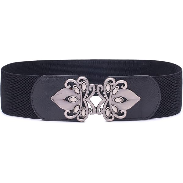 BlackButterfly Stretchy Vintage Waspie Elastic Buckle Waist  display picture 1
