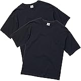 [ユナイテッドアスレ] 5.6oz コットン ポケット付ビッグTシャツ 500801 2枚組 ネイビー XL