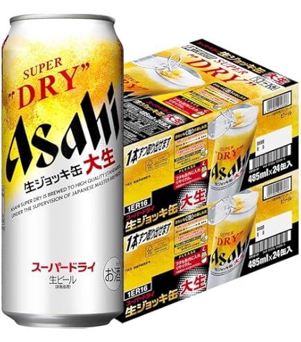 Amazon.co.jp: アサヒ スーパードライ 生ジョッキ缶 340ml 1ケース(24