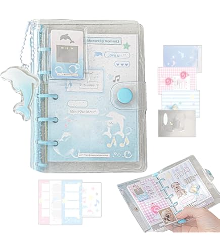 Amazon.co.jp: シール帳 透明 バインダー スクラップブックキット M5