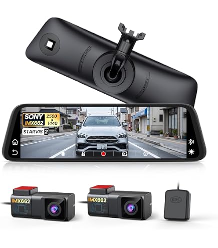 ほぼ新品　SONY IMX662 ミラー型ドライブレコーダー Amazon.co.jp: AUTO-VOX ミラー型ドライブレコーダー 純正交換式