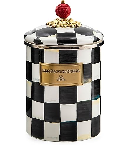 Amazon｜MACKENZIE-CHILDS 小さなエナメルキャニスター キッチン保存