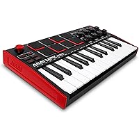 Akai Professional(アカイプロ) Akai Pro MIDIキーボードコントローラー ミニ25鍵USB ベロシティ対応8ドラムパッド 音楽制作ソフト MPK mini mk3