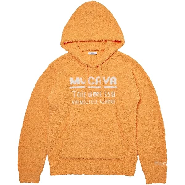 Amazon | モールニットジップパーカー メンズ Mサイズ ORANGE
