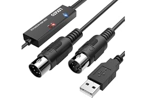 MIDIケーブル USB インターフェース ケーブル キーボード 5PIN-DI…