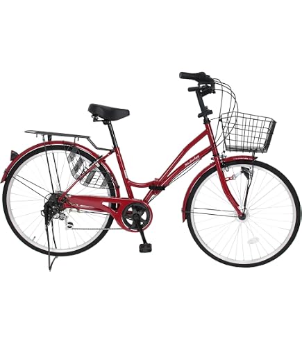 Amazon | 21Technology 折りたたみママチャリ (26インチ) 自転車