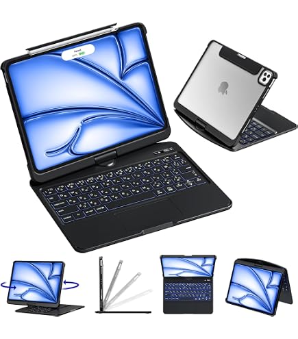 Amazon.co.jp: iFacemall ipad キーボード付きケース Pro 13インチ（M4