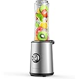 ジューサー 2019最新改良版 ブレンダー ミキサー 野菜&果物&離乳食用 一台多役 ジューサー コンパクト 600ml大容量 ボトルのまま持ち運び ブレンダー 栄養補充 ミキサー ジューサー 水洗い可能 掃除簡単 ミキサー 過熱保護 アウトドア/旅