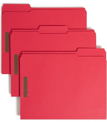 Smead Fastener File Folders, 2 Fasteners, Reinforced 1/3-Cut Tab, Legal