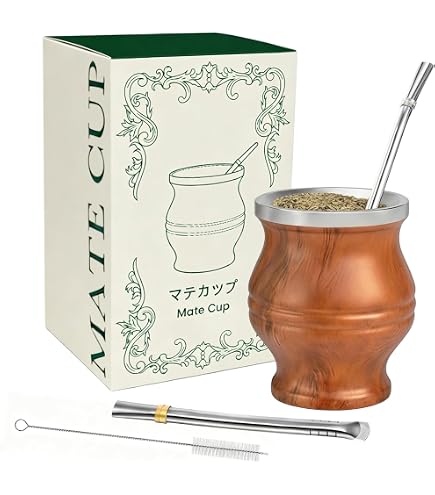 Amazon.co.jp: マテ茶カップ ステンレス製 マテ茶 マテゴードセット
