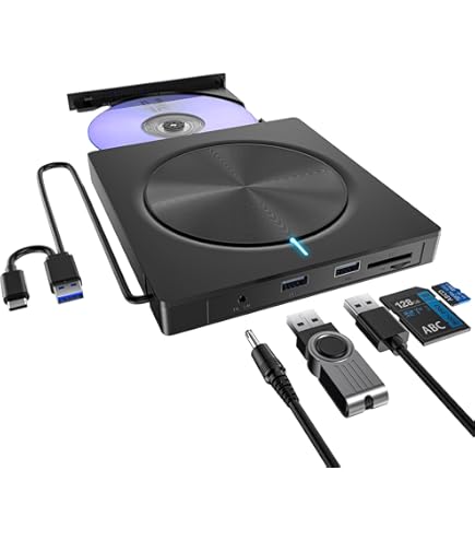 Amazon.co.jp: 外付けDVDドライブ USB 3.0 Type-C DVDプレーヤー USB