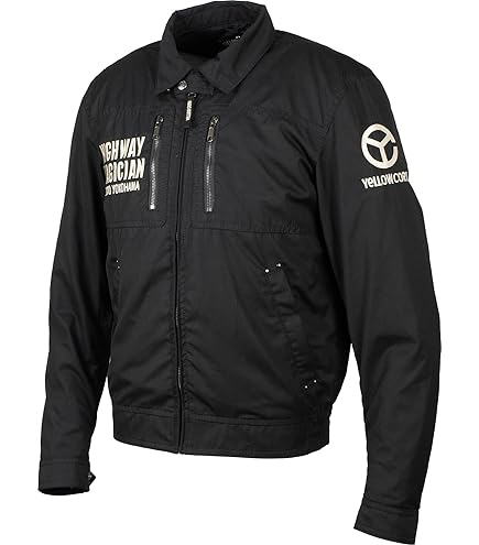 [イエローコーン] YB-4100 コットンジャケット BK/GM M Amazon | イエローコーン【YELLOW CORN】 YB-4100 コットンジャケット BK S | ジャケット | 車＆バイク