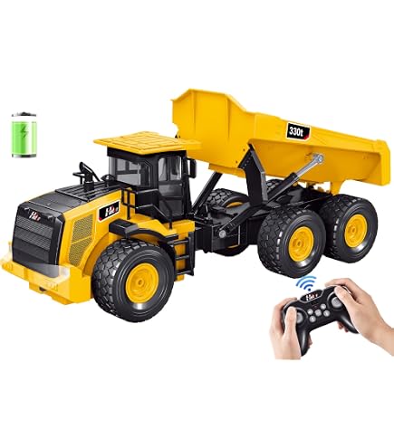 thumbnail image 2 of Big-Daddy Remote Control Large Super Duty Tractor Trailer – With Lights & Music, Electric, Blue/Black 2 of 4