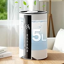 Amazon.co.jp: 加湿器 卓上 小型 大容量 5L【冬新登場・知能恒湿】 超