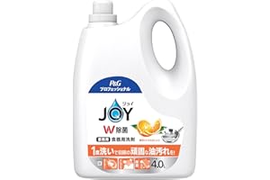 P&G Professional Joy W Disinfecting Dish Detergent, Commercial Use, Luxury Citrus Orange Scent, 4.0 L