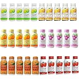 つぶらなカボスとJAの人気ドリンクお試し品 つぶらなカボス5本・つぶらなユズ5本・つぶらなブドウ5本・つぶらなミカン5本・つぶつぶミカン5本・つぶらなリンゴ5本 計30本セット JAフーズ
