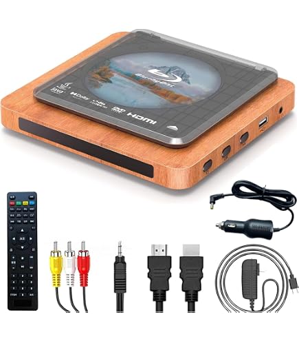 Amazon | ポータブルブルーレイプレーヤー DVDプレーヤー ブラック