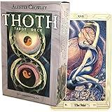 タロットカード 78枚 トートタロット タロット占い 【 アレイスター クロウリー トート タロット スモール デッキ ＜US＞ Aleister Crowley Thoth Tarot Deck Small 】日本語解説書付き [正規品]