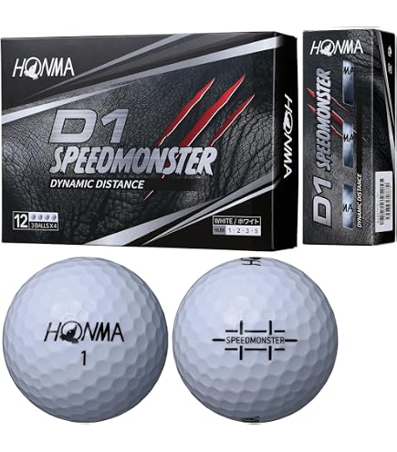 Amazon.co.jp: 本間ゴルフ HONMA ボール D1 スピードモンスター ボール