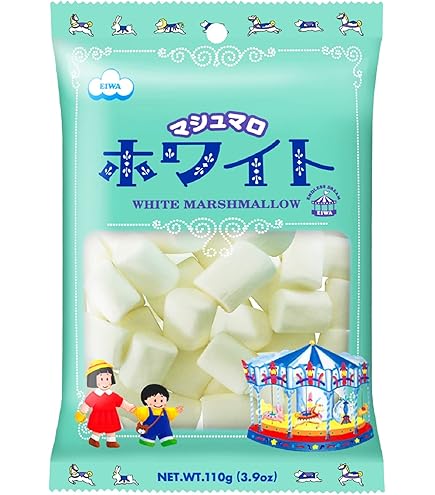Amazon.co.jp: エイワ ホワイトマシュマロ 110g×6袋 : 食品・飲料・お酒