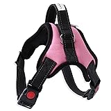 [LaLUCA GOODS] 犬 ハーネス 小型犬 中型犬 大型犬 ステップハーネス ウェアハーネス 犬用 介護用 首輪 ハンドル 胴輪 散歩 ピンク S