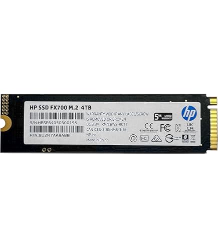 HP FX700 PCIe Gen 4x4 M.2 NVMe 2.0 2TB Internal Solid State Drive
