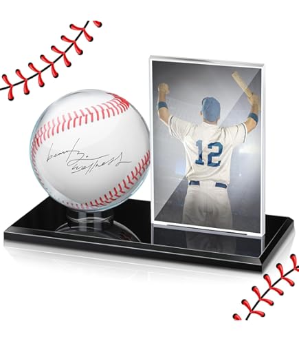 Amazon | BCW Deluxe Acrylic Gold Glove Baseball and Card Display