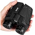 occer 12x25 Compact Binoculars with Clear Low Light Vision, Large Eyepiece Waterproof Binocular for Adults Kids,High Power Ea