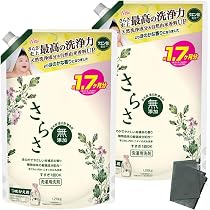 Amazon | さらさ 洗剤 詰め替え 大容量 約1.7か月分 (1260g) 2袋 液体