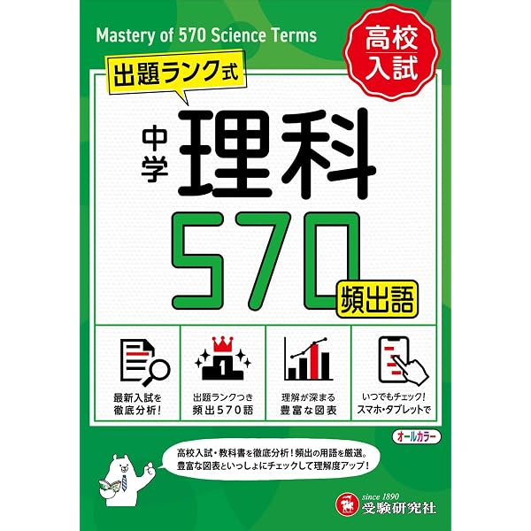 中学 社会頻出語 1200【ミニ版】： 出題ランク式 | 受験研究社, 中学
