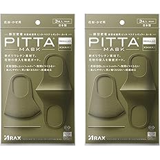 Amazon 最新バージョン Pitta Mask 日本製 個包装 抗菌加工の追加 洗える回数5回にアップ ピッタ マスク 洗えるマスク 風邪 花粉対策 Pittamask ピッタマスク 全国マスク工業会 Pastel 6枚 ピッタマスク Pitta Mask 布マスク
