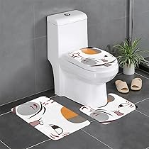 Amazon | 夏目友人帳 ニャンコ先生 っています トイレマット 3点