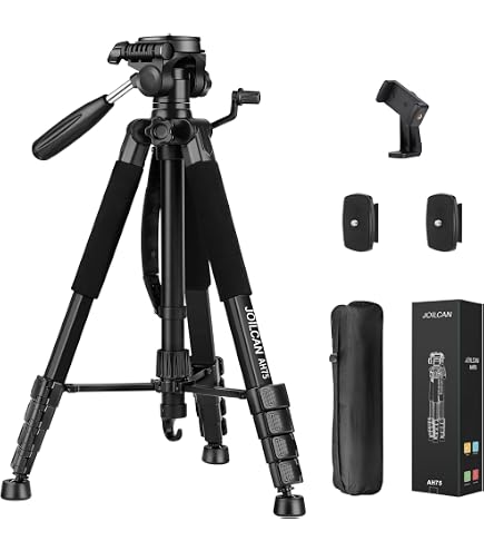 Amazon | JOILCAN 三脚 カメラ三脚 74インチ 三脚 カメラ 携帯電話