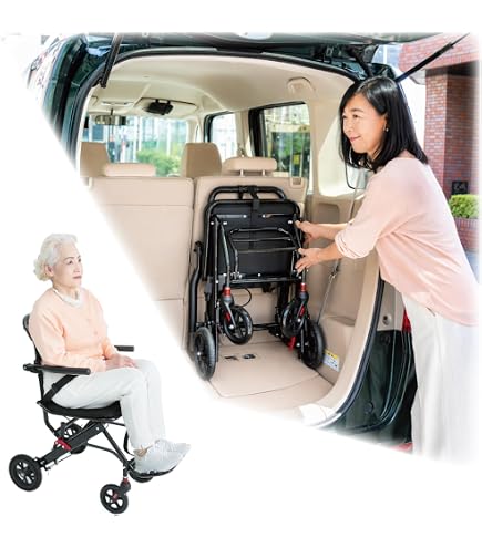 Amazon | ナイス ウェイ(Nice Way)非課税 軽量 折りたたみ式 車椅子 NW