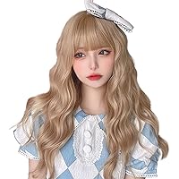 5点　ウィッグ かつら フルウィッグ ロング 長い髪 巻き髪 前髪 小顔効果 ウィッグ ロング ウェーブ カール ハニー ブラウン フルウィッグ