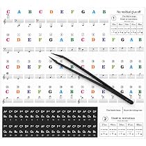 Amazon.co.jp: ColorfylCoco カラフル ピアノ シール ピアノステッカー