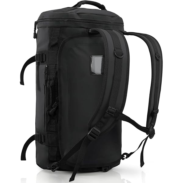 BAOSHA HB-26 3-Ways Vintage Canvas Men Holdall Weekend Travel Duffel Bag Backpack Messenger Shoulder Bags Convertible Travel Hiking Rucksack Weekender Overnight Bag Handbag (Black) Clothing, Shoes & Accessories