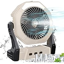 専用出品 3個セット ミストファン 10000mAh 充電式 8インチ 扇風機 Amazon | YONHISDAT ミストファン充電式10000mAhバッテリー