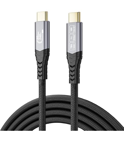 Amazon.co.jp: 8K 光ファイバー USB-Cケーブル 15M、10Gbps USB 3.2