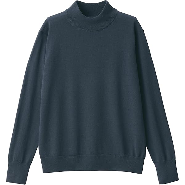 無印良品 ウールヤク混ネップ糸 ハイネックセーター セール】ウールヤク混ネップ糸ハイネックセーター（ニット