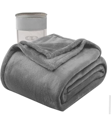 Amazon｜無印良品 カシミヤ混毛布 グレー柄 シングルサイズ 140