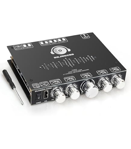 Amazon.co.jp: 220W + 220W+350W ステレオBluetoothアンプボード 2.1