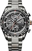 Citizen Eco-Drive AT8185-62E ACTLine Men’s Radio Wave Watch, Black Titanium, Waterproof, Business, Radio Wave Solar, Gift