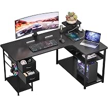Amazon.co.jp: GTPLAYER ゲーミングデスク パソコンデスク L字