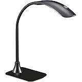 オーム電機 LEDデスクライト ブラック DS-LN30BG-K 06-3687 OHM セード長:約17cm、アーム長:約34cm、台座:約110×150mm