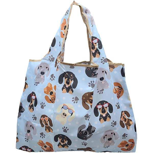 Amazon | [ILIUEND] かわいい-ダックスフンド-犬柄 エコバッグ