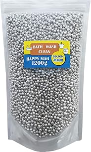 HAPPY MAG【大容量1200g】マグネシウム 粒 ペレット 高純度 99.95% 洗濯 部屋干し 臭い 消臭 除菌 水素水 水素浴 風呂 掃除 DIY 5mm