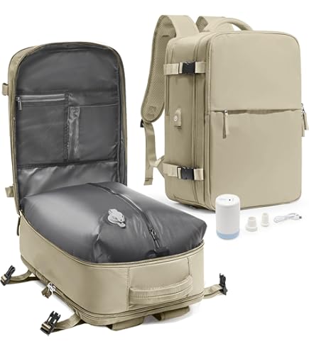 Amazon.co.jp: Vacpack バックパック、真空圧縮機能付き 60l 拡張可能