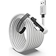 Syntech Link 対応用 ケーブル 5メートル、USB Type C ケーブルに対応でき、Meta/Oculus Quest 3/Quest2/Pro/Pico4/Pro/Enterprise、Steam VR/VRヘッドセットおよびゲームP